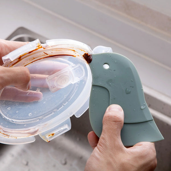 4 PCS Penguin Shape Soft Scraper Kitchen Baking Gadget