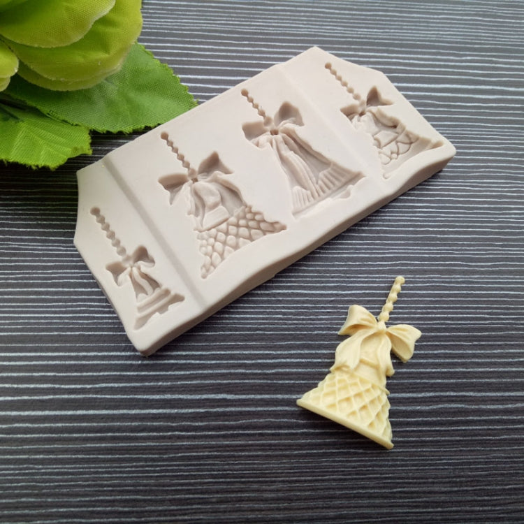 2 PCS Christmas Bells Chocolate Candy Cookie Cake Decorating Tools DIY Baking Fondant Food Grade Silicone Mold, Christmas Bells