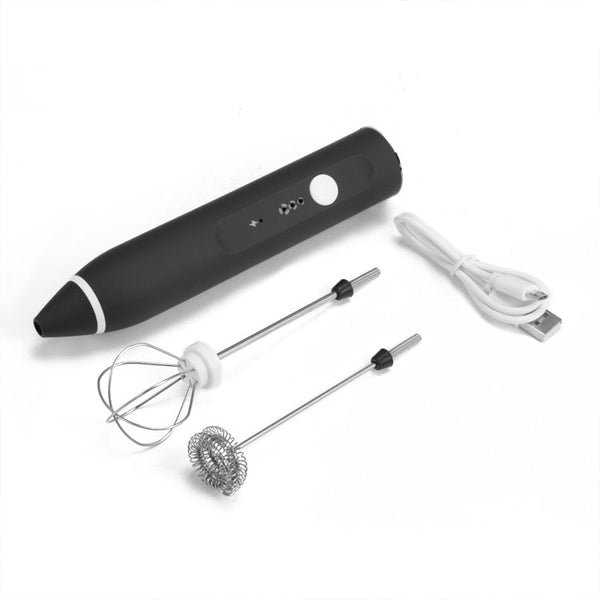 Kitchen Electric Hand-held Egg Beater Milk Coffee Mixer Stainless Steel Mini Handle Mixer, Handle Mixer