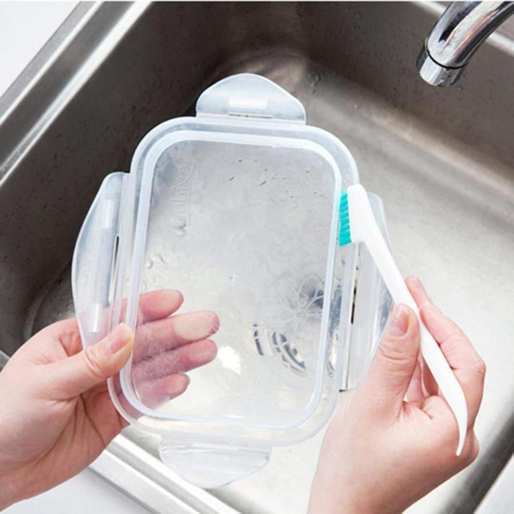 2 Sets 2 in 1 Double Head Door Window Gap Cleaning Brush Cup Brush with Tail Scraper