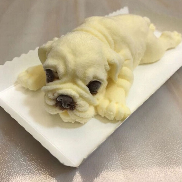 2 PCS 4 Inch Shapi Dog Mousse Cake Silicone Mold 3D Stereo Ice Cream Mold Dirty Dog Chocolate Mold, Shapi Dog Shape