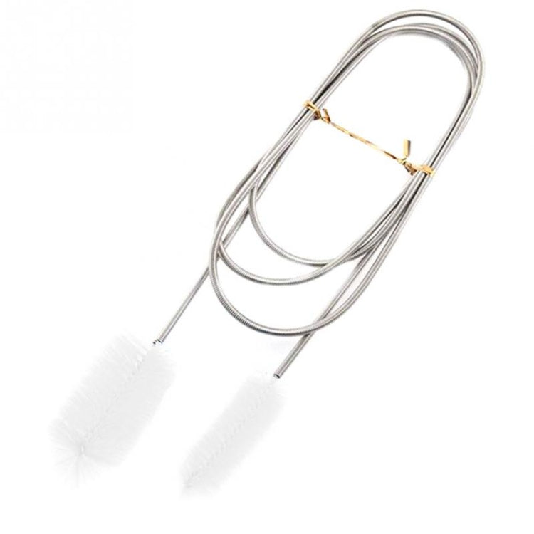 Kitchen Water Pipe Cleaning Brush Stainless Steel Cleaning Brush Spring Long Hair Brush