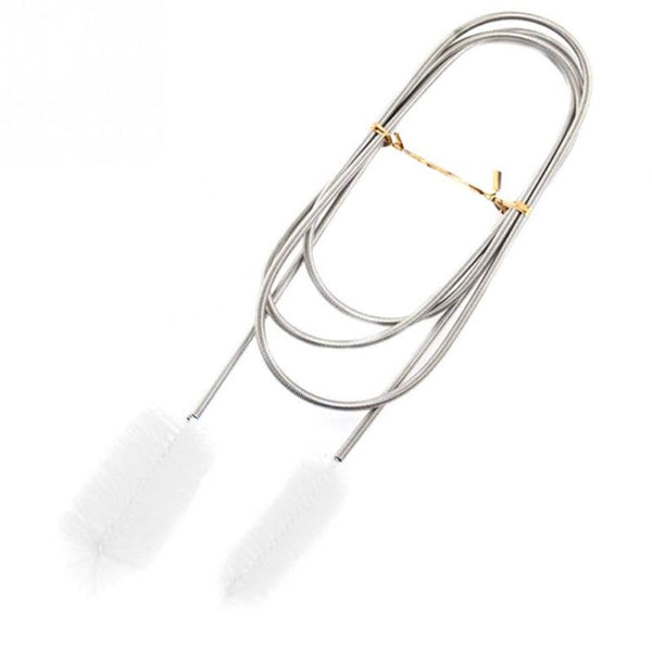 Kitchen Water Pipe Cleaning Brush Stainless Steel Cleaning Brush Spring Long Hair Brush