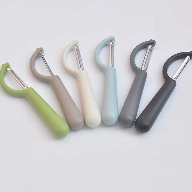 4个一卖 Stainless Steel Round Handle Peeler Sugar Cane Scraper  Fruit Plane, 4 PCS Apple Peeler Knife (Dark Gery), 4 PCS Apple Peeler Knife (Green), 4 PCS Apple Peeler Knife (White), 4 PCS Apple Peeler Knife (Light Gery), 4 PCS Apple Peeler Knife (Black) ...