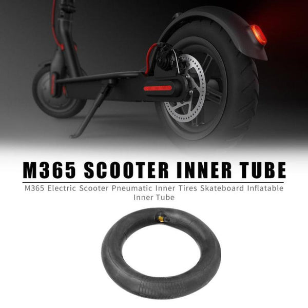 2 PCS For Xiaomi Mijia M365 Electric Scooter 8.5 inch Rubber Padded Tire Inner Tube with Valve Cover, Rubber Padded Tire