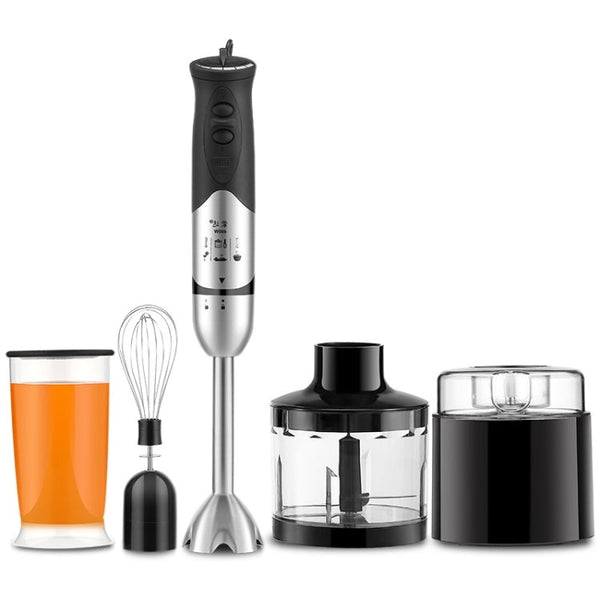 Multifunctional Food Processor Handheld Blender Detachable Magic Stick 5-speed Variable Speed Stainless Steel Cooking Stick, CN Plug, Handheld Blender