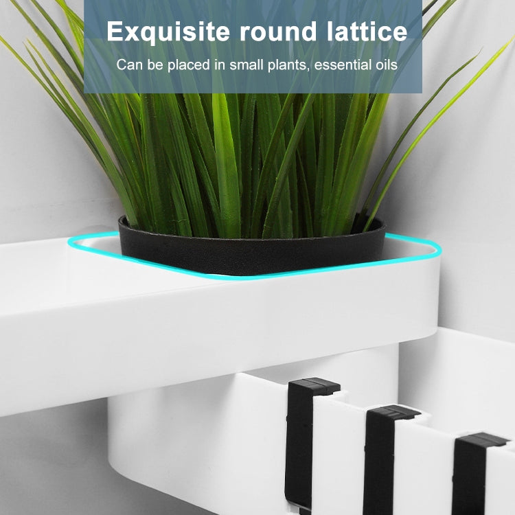 2 PCS Bathroom Accessories Shower Shelf Seamless Rotating Tripod Seamlessly Fixtures Storage Rack Kitchen Tripod