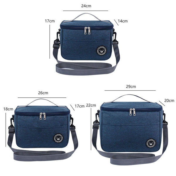 Thermal Lunch Box Bag Durable Waterproof Office Cooler Lunchbox with Strap