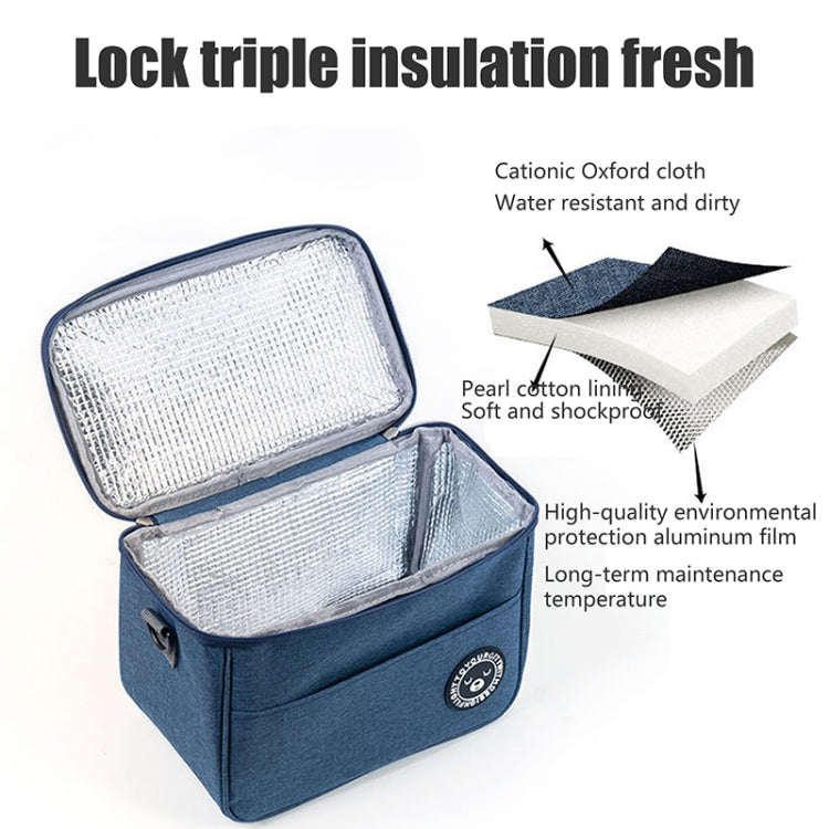 Thermal Lunch Box Bag Durable Waterproof Office Cooler Lunchbox with Strap
