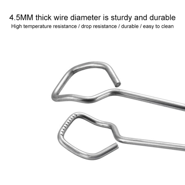 Stainless Steel Plastic Handle Barbecue Tongs Food Clip Barbecue Tools