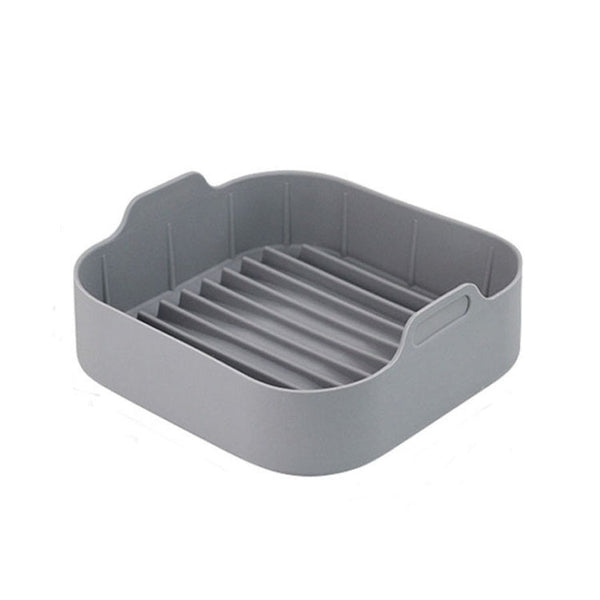 Air Fryer Silicone Grill Pan Accessories, Square 20.5 cm, Round 19 cm, Round 22 cm, Round 16 cm