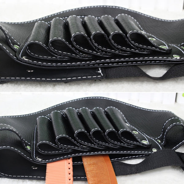 Hairdresser Hair Clipper Comb PU Leather Waist Bag Barber Shop Hair Tools