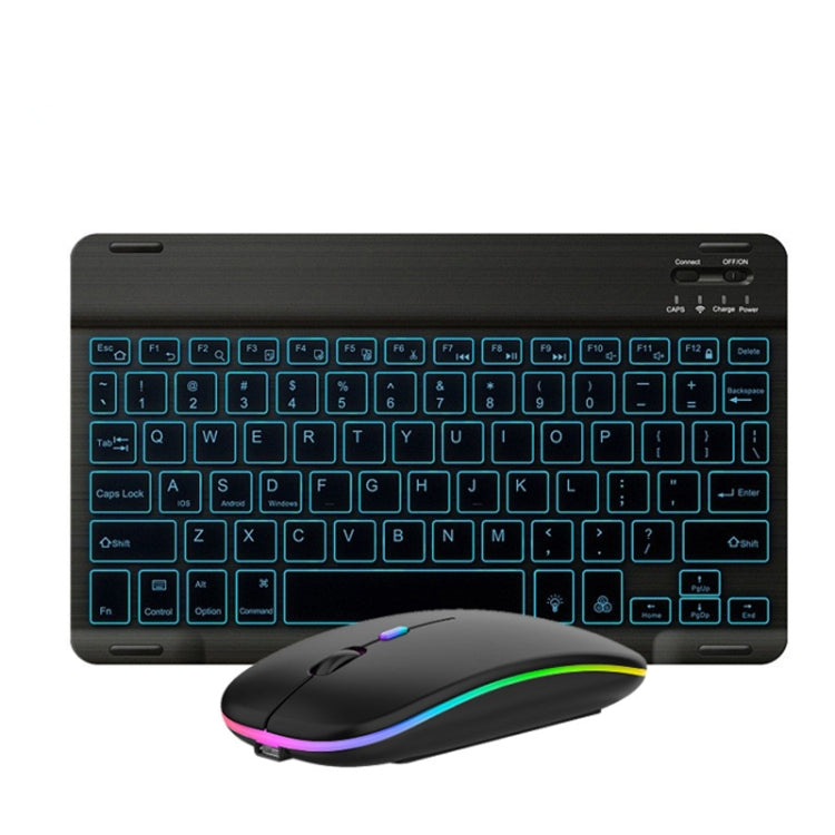 10 Inch RGB Colorful Backlit Bluetooth Keyboard And Mouse Set For Mobile Phone / Tablet