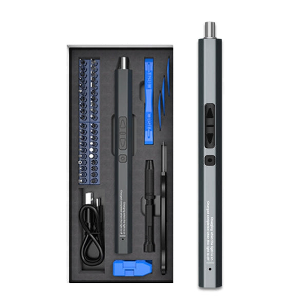 51 In 1 Rechargeable Mini Electric Screwdriver Set With 3LED Lighting, 51 In 1 Blue, 51 In 1 Red, 51 In 1 Gray