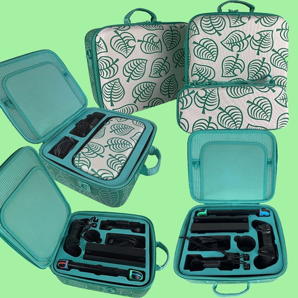 Animal Forest Friends Themed Game Machine Storage Bag For Switch, Vertical section A