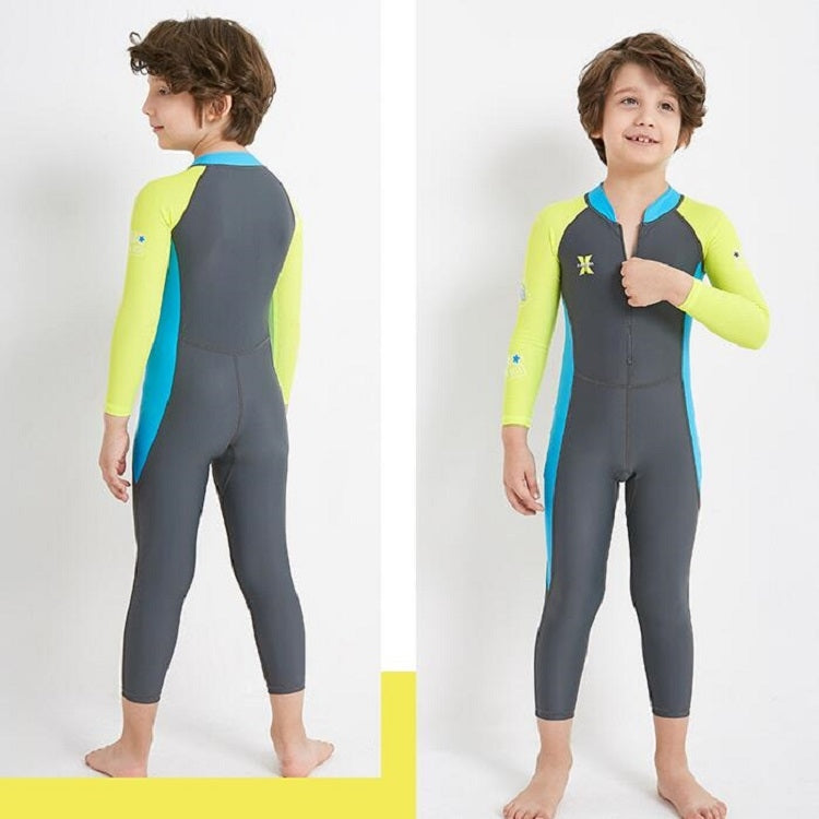 DIVE&SAIL Children Diving Suit Outdoor Long-sleeved One-piece Swimsuit Sunscreen Swimwear