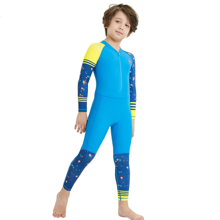 DIVE & SAIL LS-18822 Children Diving Suit Outdoor Sunscreen One-piece Swimsuit