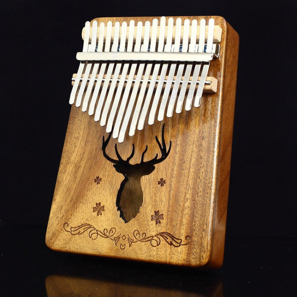 17-tone Kalimba Portable Thumb Piano, Mahogany-Classic Deer, Bamboo-Classic Deer, Mahogany-Sun God, Mahogany-Six-Pointed Star, Mahogany-Blue (Classic Deer), Spruce-Classic Deer, White-Classic Deer, Acacia-Classic Deer, Sapele-Classic Deer              ...