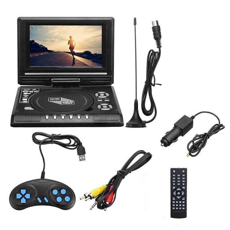 7.8 inch Portable DVD with TV Player, Support SD / MMC Card / Game Function / USB Port