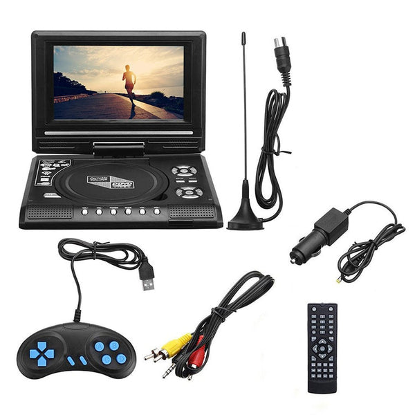 7.8 inch Portable DVD with TV Player, Support SD / MMC Card / Game Function / USB Port