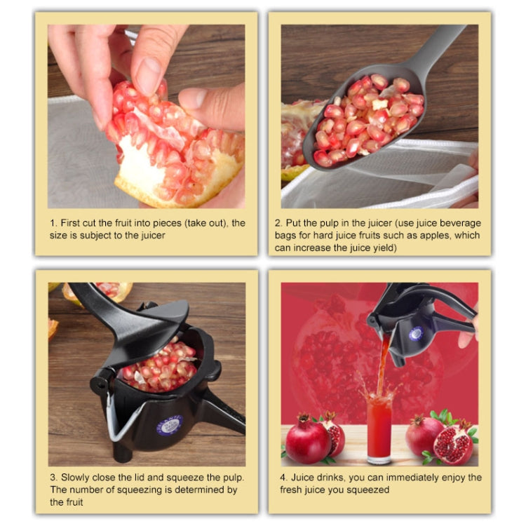 Aluminum Detachable Manual Juicer Lemon Watermelon Orange Fruit Juicer, Silver, Gold, Titanium Black, Rose Red, Black