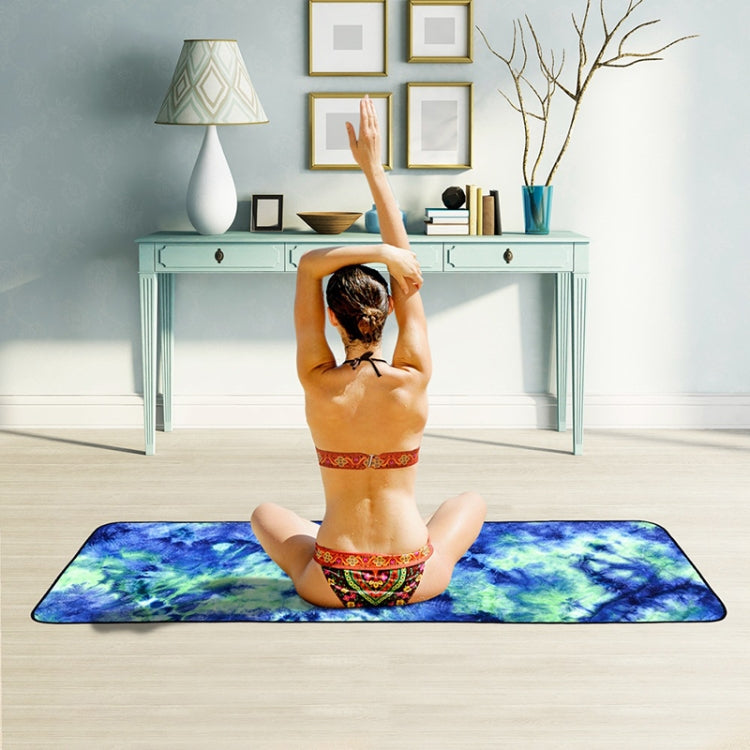 Microfiber Eco-friendly Non-slip Towel Foldable Yoga Mat Sports Drape, Size: 183 x 63cm, 183 x 63cm Green, 183 x 63cm Dark Blue), 183 x 63cm Purple, 183 x 63cm Yellow