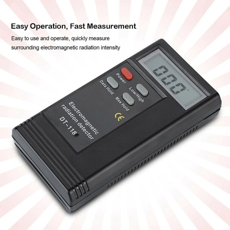 DT-1180 Electromagnetic Radiation Detector Measuring Range 50-1999V/M Electromagnetic Wave Radiation Protection Detector, DT-1180