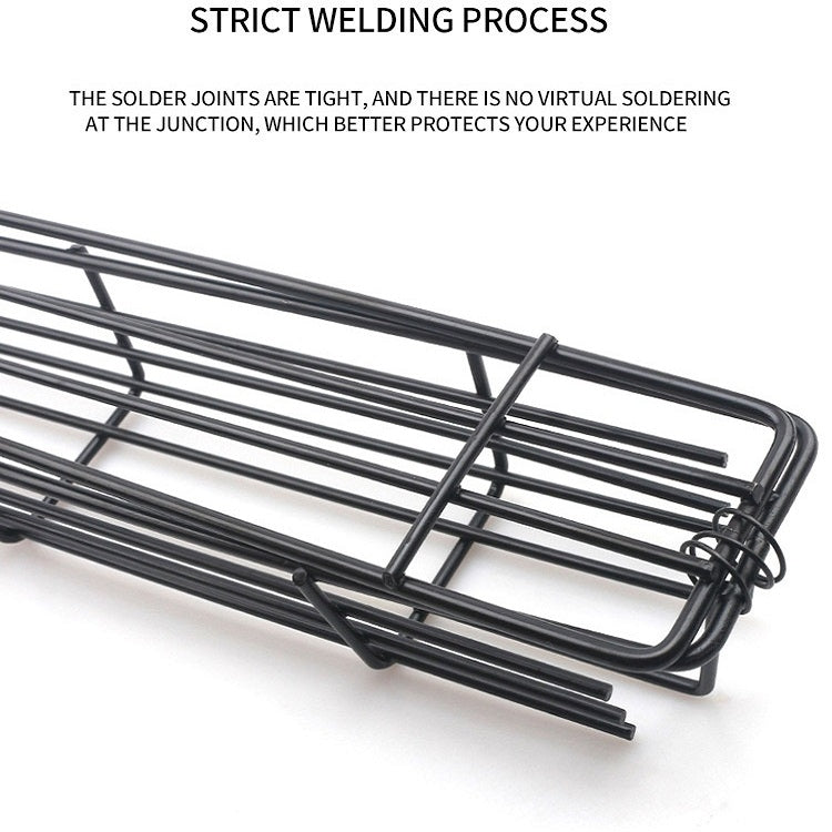 2 PCS Hot Dog Barbecue Cage Sausage Barbecue Clip Barbecue Clip Mesh Wooden Handle Barbecue Mesh Rack, Wood color, Red