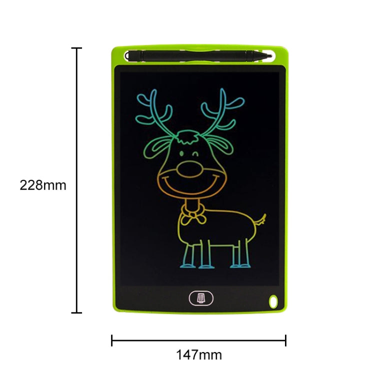8.5 inch LCD Handwriting Board Children Drawing Graffiti Handwriting Board, Colorful Green