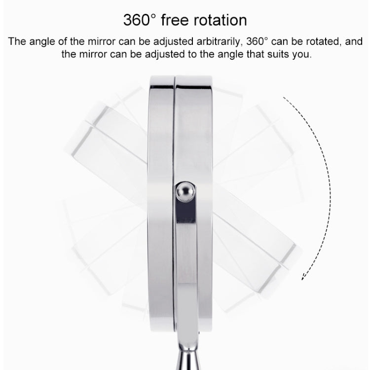 Bathroom Wall-mounted Retractable LED Makeup Mirror With Lamp Mirror HD Double-sided Beauty Mirror