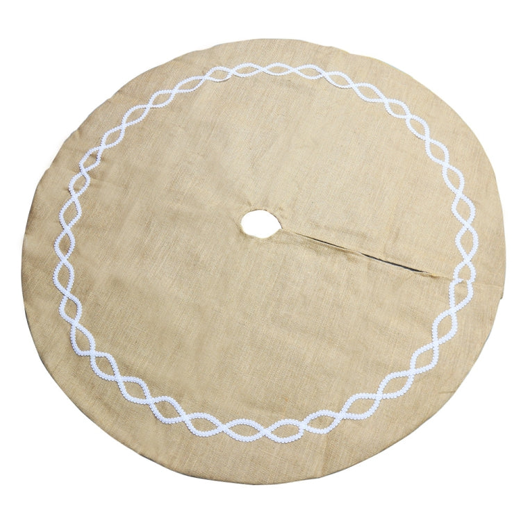 Christmas Decorations Jute Cloth Tree Skirt Tree Bottom Decoration Christmas Tree Apron