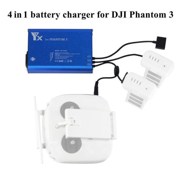 4 in 1 Parallel Power Hub Intelligent Battery Controller Charger for DJI Phantom 3 Standard SE FPV Drone
