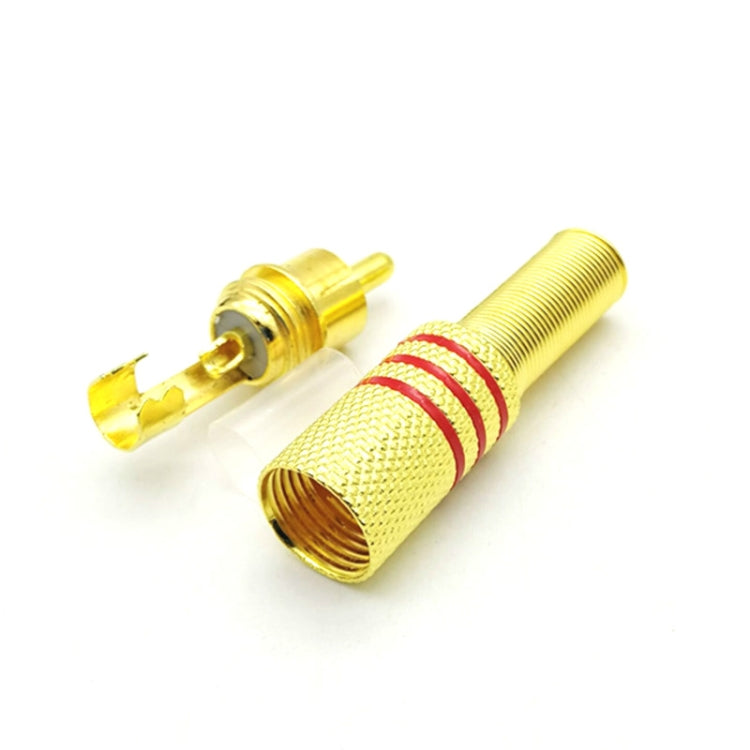 30 PCS RCA Lotus Head AV Audio and Video Plug Plum Blossom Plug Lotus Head RCA Head, 30pcs