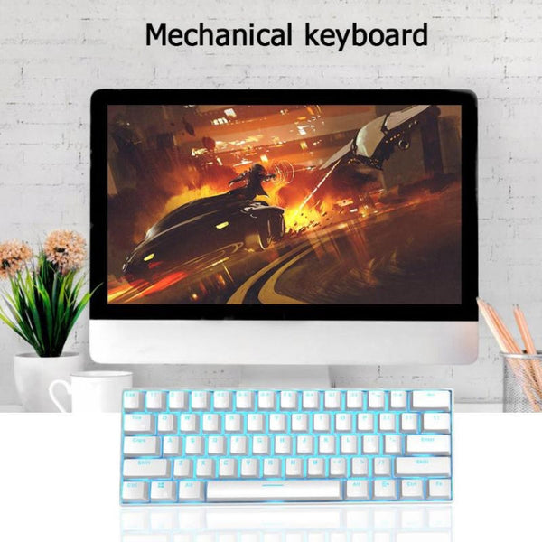 RK61 61 Keys Bluetooth / Wireless Dual Modes Tablet Mobile Gaming Mechanical Keyboard, Cable Length: 1.5m