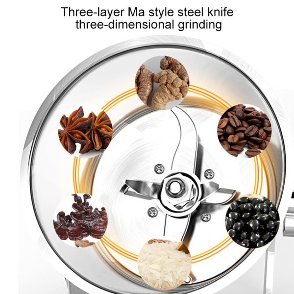 Swinging Medicinal Material Powdering Machine Small Pharmacy Medicine Grinding Machine EU Plug, Medicine Grinding Machine