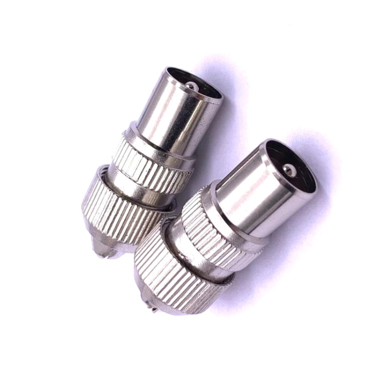 50 PCS Metal Antenna TV Plug Video Radio Frequency Cable Plug RF Male Head