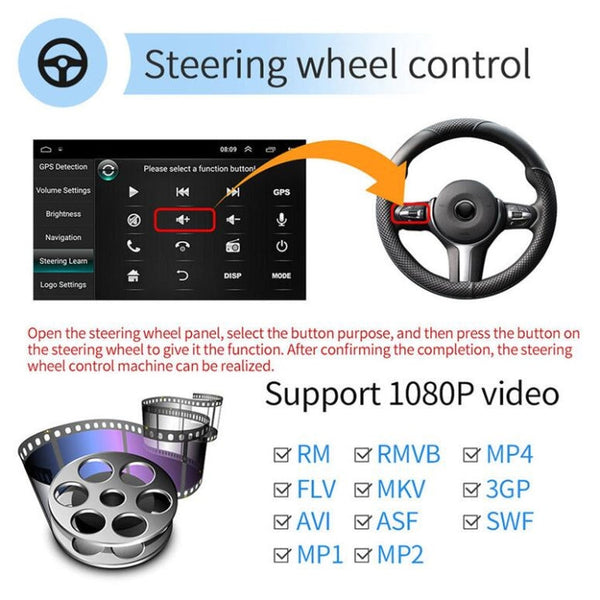 Universal Machine Android Smart Navigation Car Navigation DVD Reversing Video Integrated Machine