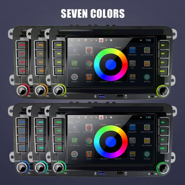 Suitable for Volkswagen 7-inch Car Multimedia Player Navigation Bluetooth Reversing Integrated Machine Android 10.0