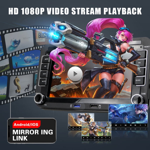 Suitable for Volkswagen 7-inch Car Multimedia Player Navigation Bluetooth Reversing Integrated Machine Android 10.0