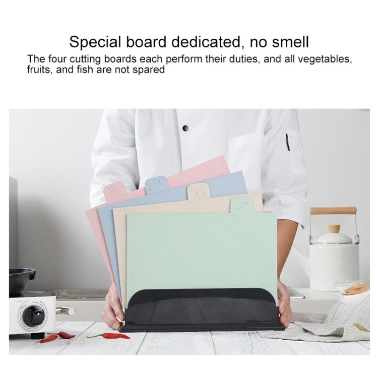 Wheat Straw Classification Cutting Board Set Multi-purpose Non-slip Cutting Board, Wheat Straw