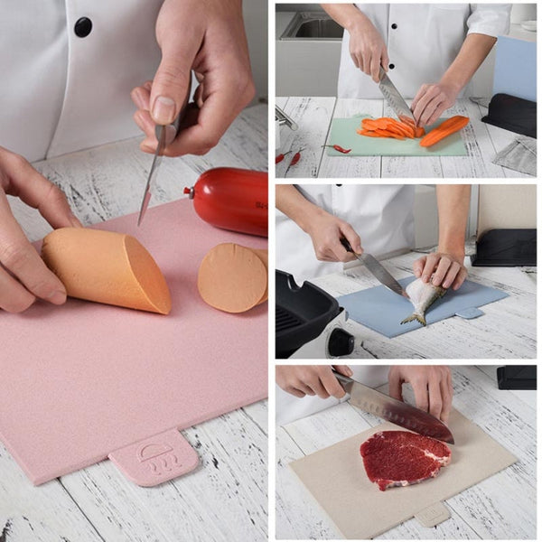 Wheat Straw Classification Cutting Board Set Multi-purpose Non-slip Cutting Board, Wheat Straw