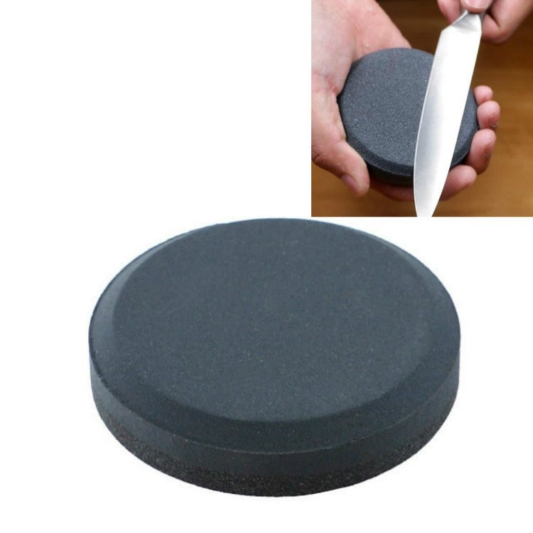 2 PCS Double-Sided Whetstone Kitchen Knives Round Knife Sharpener, Style:B, A, B
