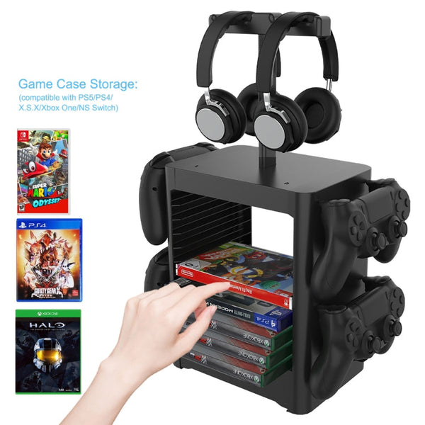 Game Disc Storage Rack Headphone Storage Rack For PS5 / Xsx, For PS5 / Xsx