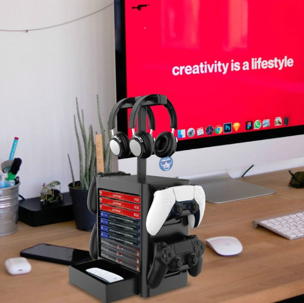 Game Disc Storage Rack Headphone Storage Rack For PS5 / Xsx, For PS5 / Xsx