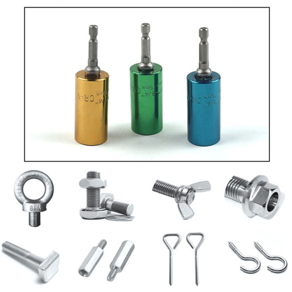 2 Pcs/Set Universal Torque Wrench Head Set Socket Sleeve 7-19mm Power Drill Ratchet Bushing Spanner Key Magic Multi Hand Tools