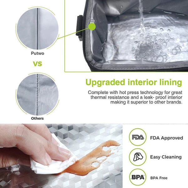 Lunch Bag Reusable Insulated Bag Multifunctional Waterproof Insulated Lunch Box