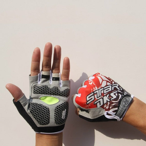 Cycling Shock Absorbing Anti-Slip Gloves Fitness Weight Lifting Training Half-finger Gloves, M, L, XL