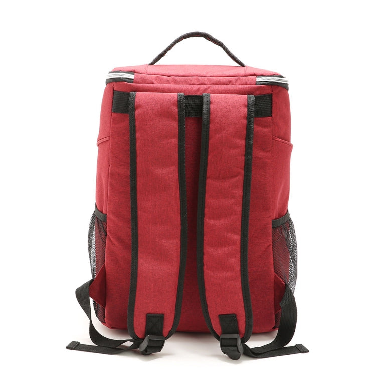 Outdoor Picnic Insulation Backpack Oxford Cloth waterproof Backpack, Backpack(Red), Backpack(Gray)