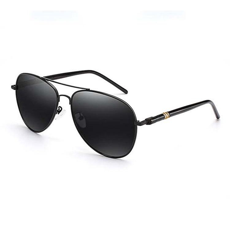 Men Oversized Aviation Metal Frame Spring Temple Polarized Sunglasses Male  Pilot Male Driving Sun Glasses