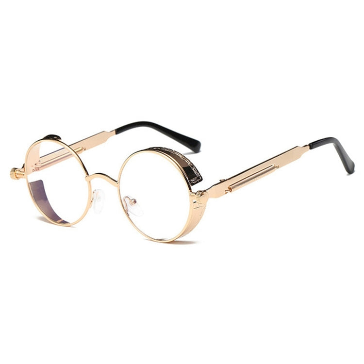 Metal Round Frame Steampunk Retro Sunglasses for Men Women